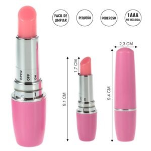 Bala Vibradora Labial rosa